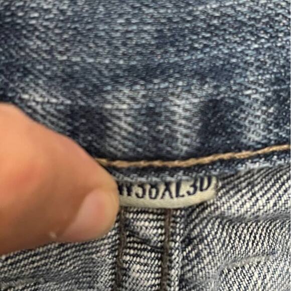 FLYPAPER Straight Leg Mens Jeans Size 38x30 Embroidered Pocket Western Y2K Loose - Picture 7 of 14